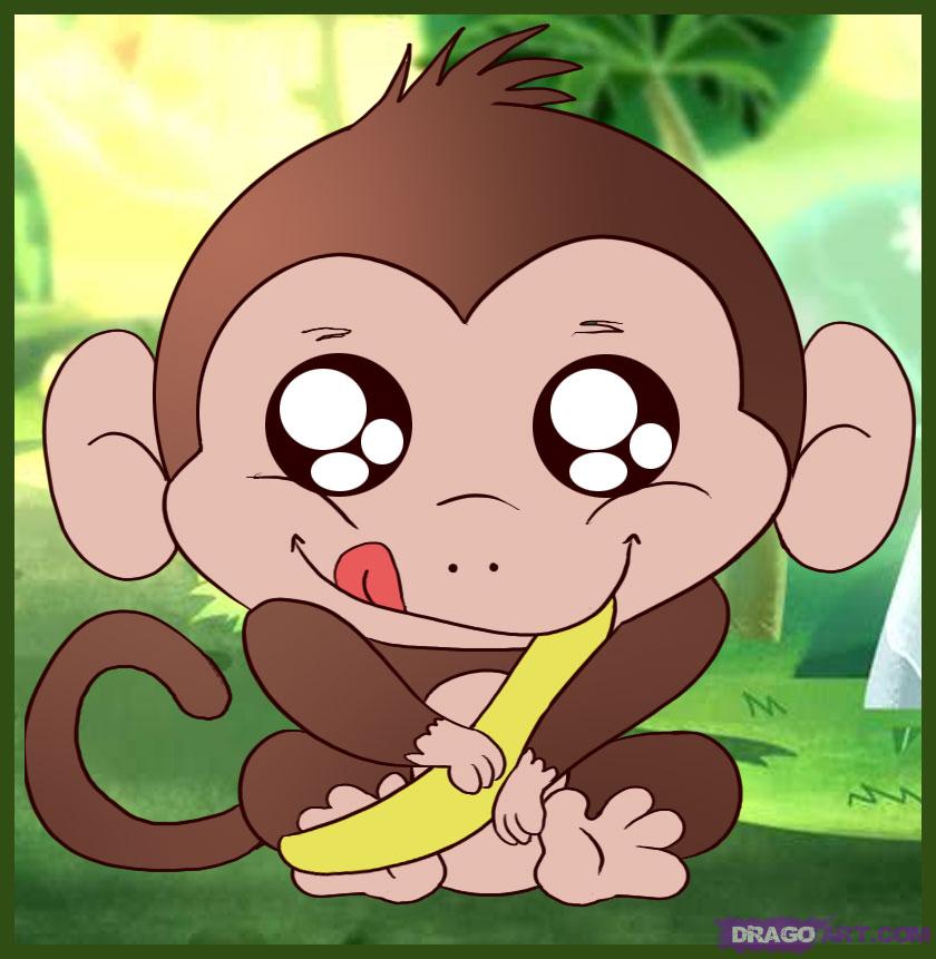 How to Draw a Baby Monkey