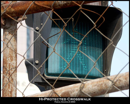 Hi-protected crosswalk