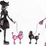 Girls with poodles