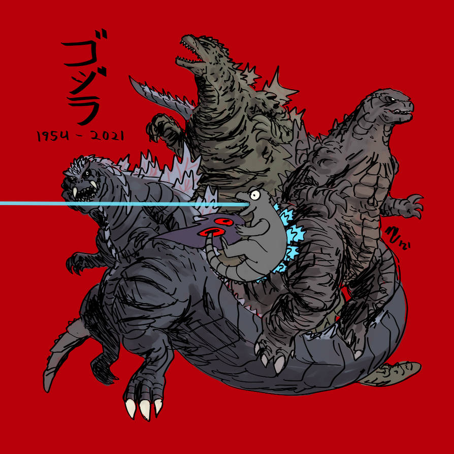 Godzilla Dialy Routine Godzilla's 67th B-day - Godzilla day 2021 by Zetroczilla on DeviantArt