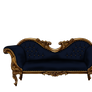 Baroque Sofa in Blue PNG