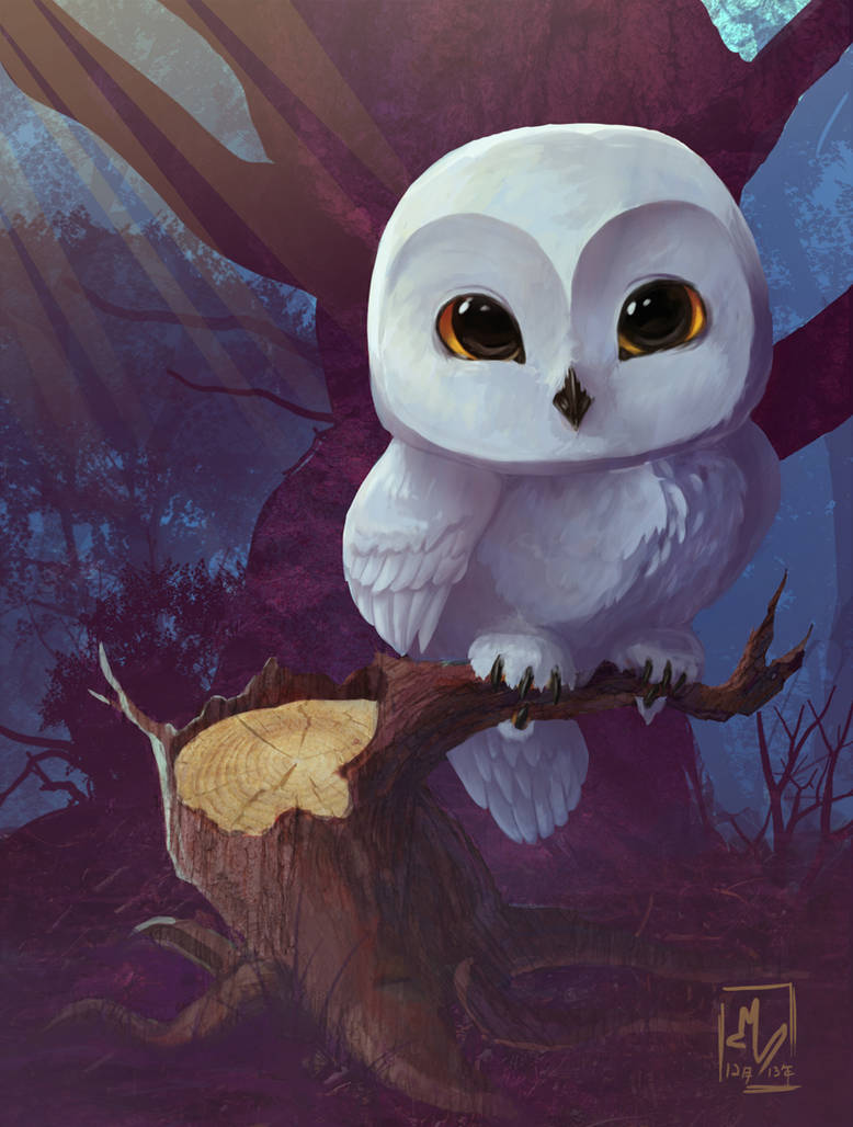 Cute little Owl Illustration by BorealKitsune on DeviantArt Cute little Owl Illustration by BorealKitsune on DeviantArt