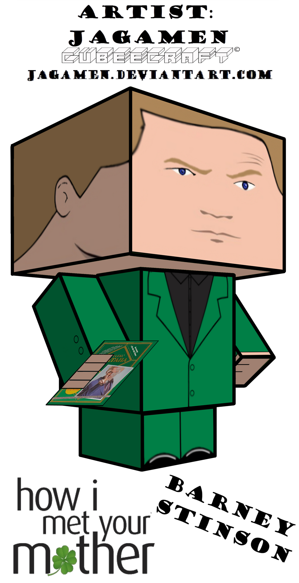 Barney Stinson ver. 3 St. Patrick's Day Cubee