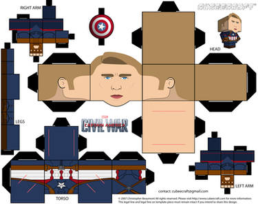 Captain America Cubeecraft