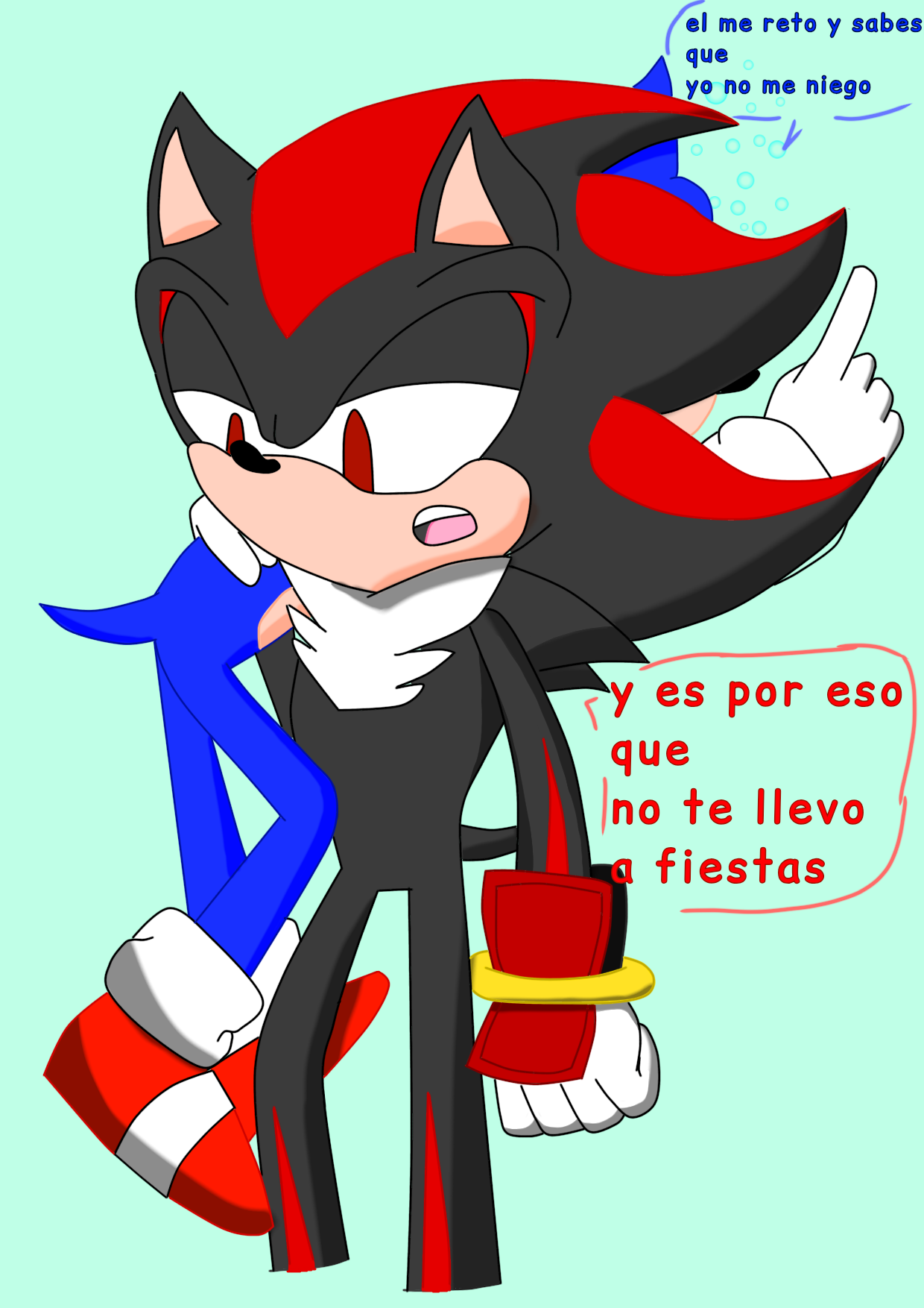 Sonic and shadow by anathewerehog on DeviantArt