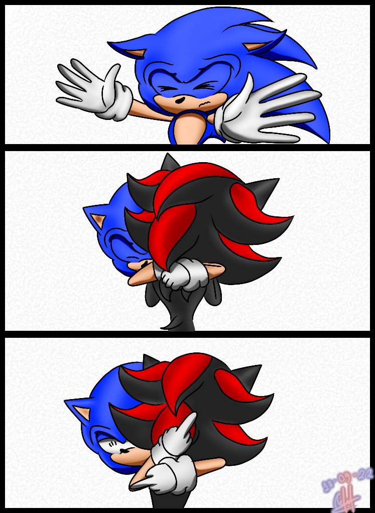 Sonic and shadow by anathewerehog on DeviantArt