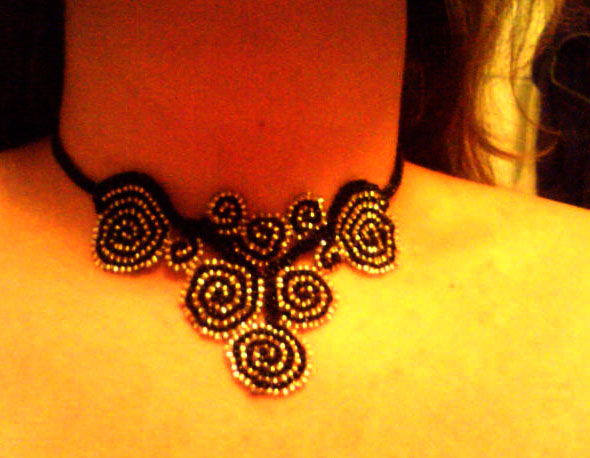 Necklace hommage a Klimt