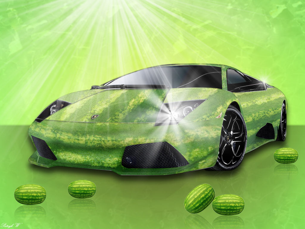 Watermelon Lamborghini? by Photo-shop-wizard on DeviantArt