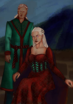 Laenor and Rhaenyra