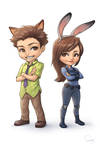 Zootopia - Sam Wilde and Jade Hopps by SamDelaTorre