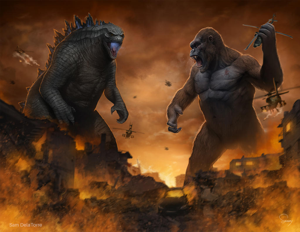 Godzilla vs Kong by SamDelaTorre on DeviantArt