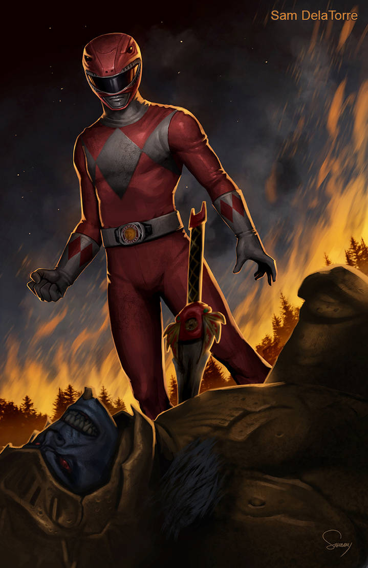 Mighty Morphin Power Rangers - Red by SamDelaTorre on DeviantArt