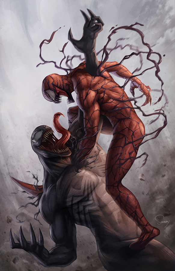 Venom vs Carnage by SamDelaTorre on DeviantArt Venom vs Carnage by SamDelaTorre on DeviantArt