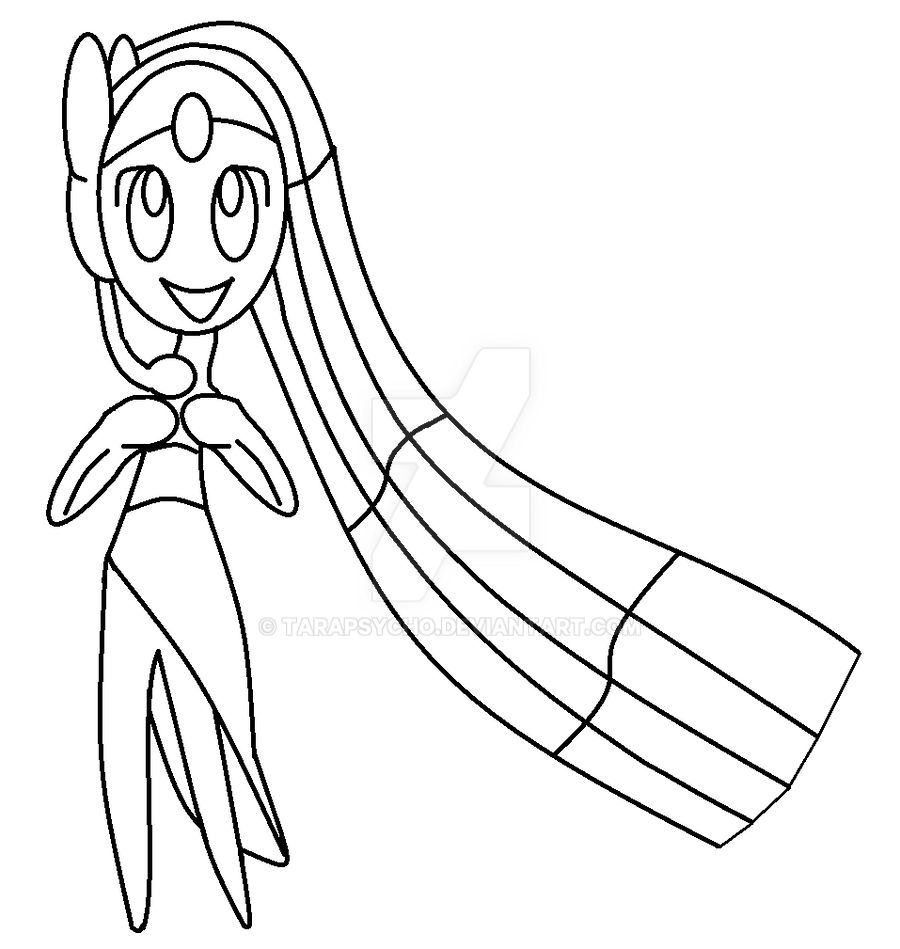 Meloetta Lineart