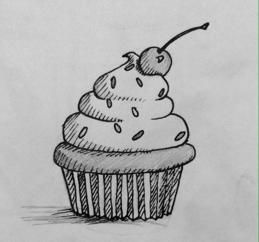 Inktober 21: Cupcake