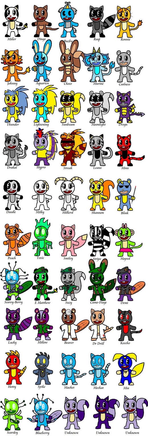 All my HTF OC's by lozix on DeviantArt