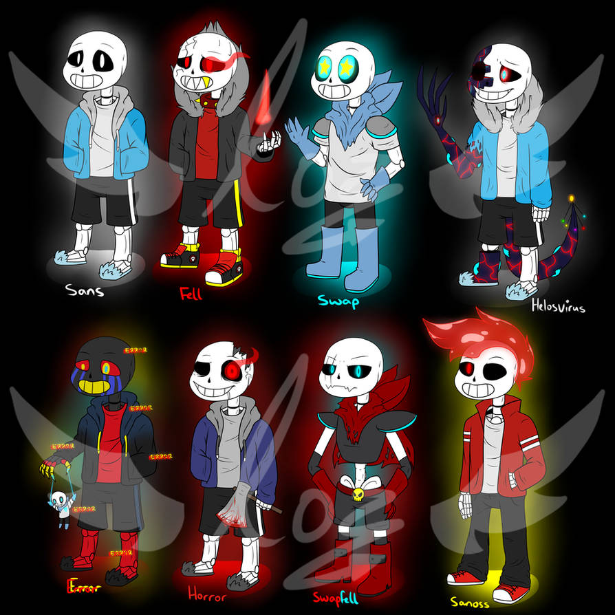 The Sanses by lozix on DeviantArt