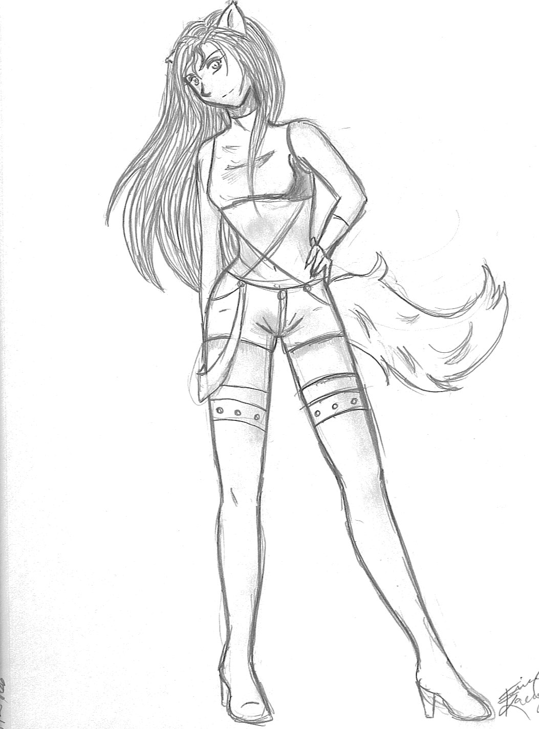 Wolf Girl By Midori Nezumi On Deviantart