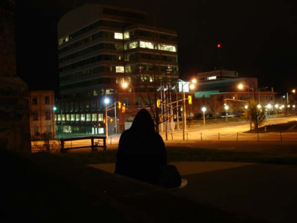 looking onto city hall