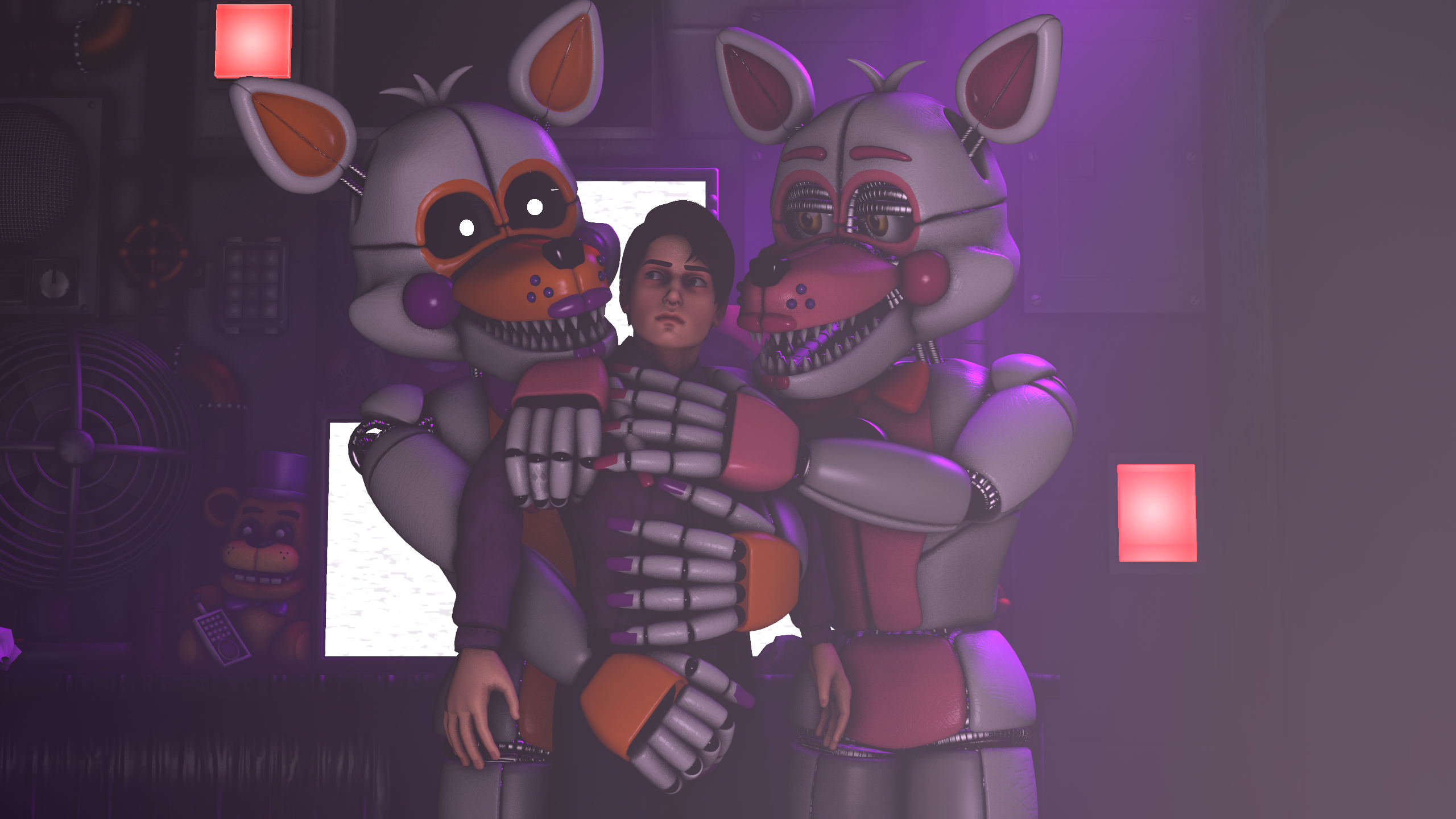 Lolbit - Behind The TV Screen  FNAF FanArt by Laviihx on DeviantArt