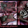 Burgundy glamour purse
