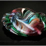 Strange shell - focal lampwork bead