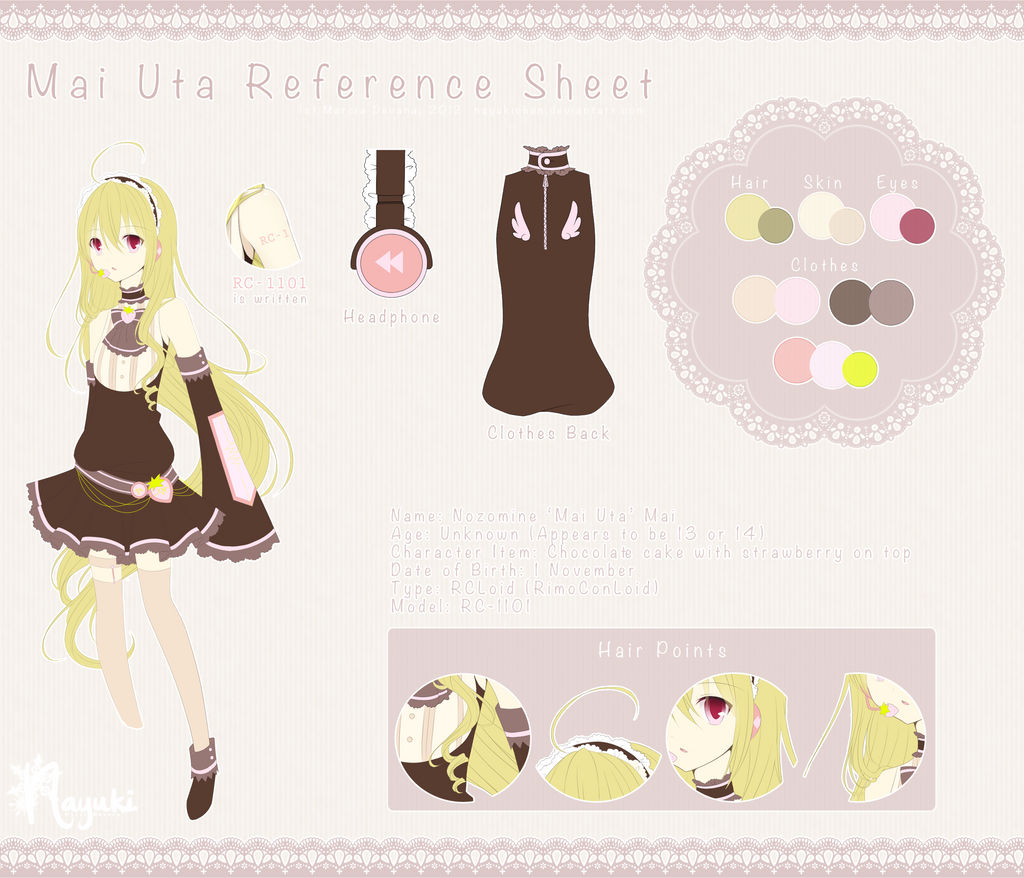 Mai Uta Reference Sheet by NayukiMarcia
