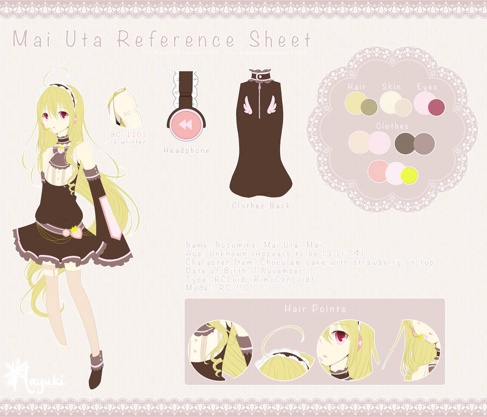 Mai Uta Reference Sheet by NayukiMarcia
