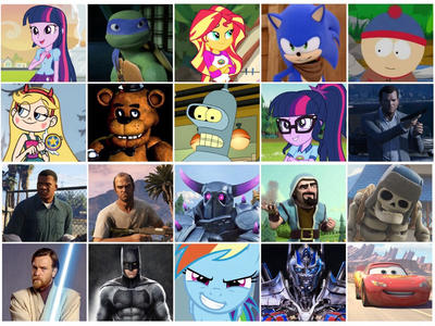 Characters Collages Deviantart My Favorite Characters Collage by TwilightSparkleFan15 on DeviantArt