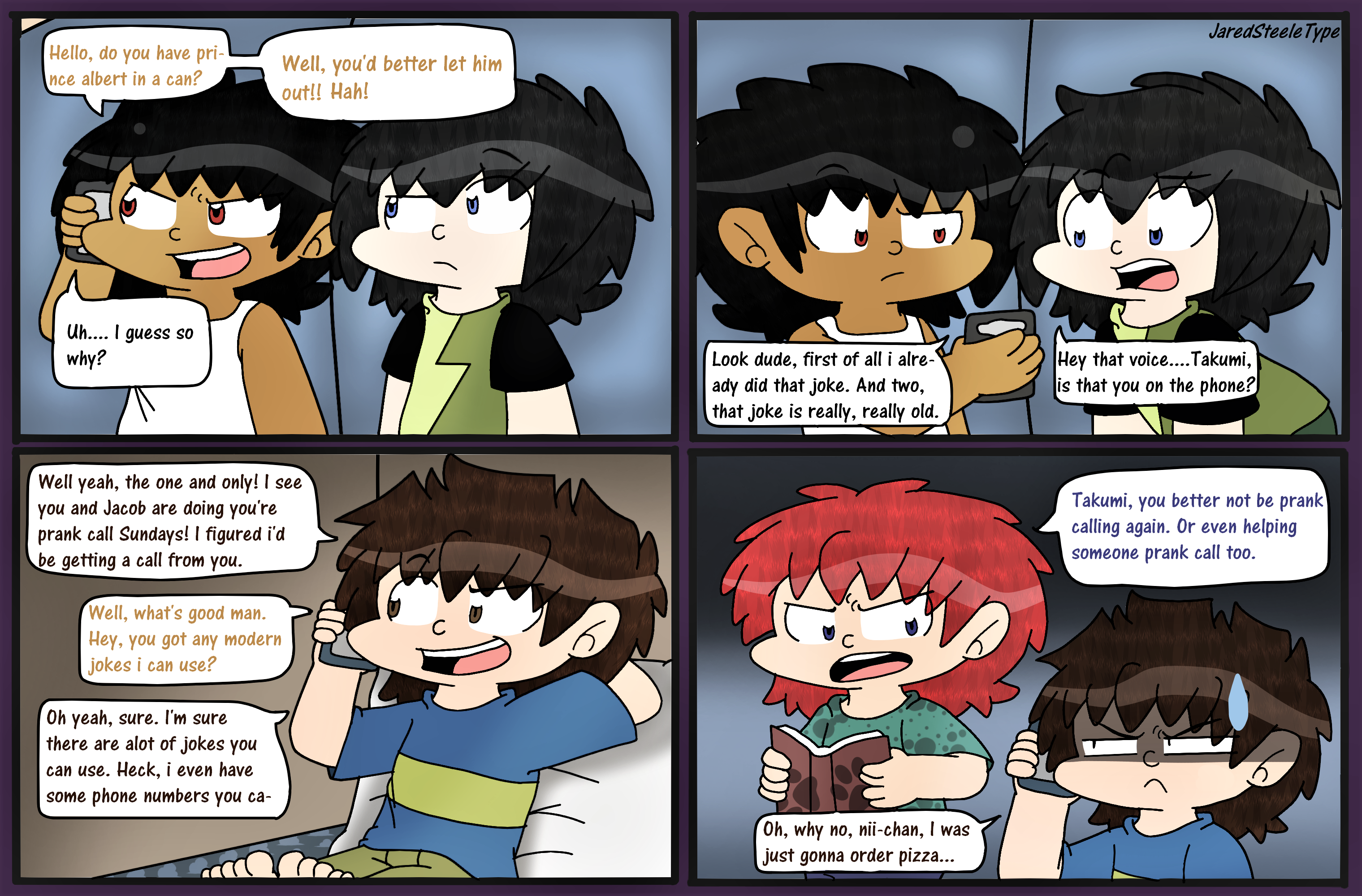 67: Prank call Part 1 by JaredSteeleType on DeviantArt 67: Prank call Part 1 by JaredSteeleType on DeviantArt