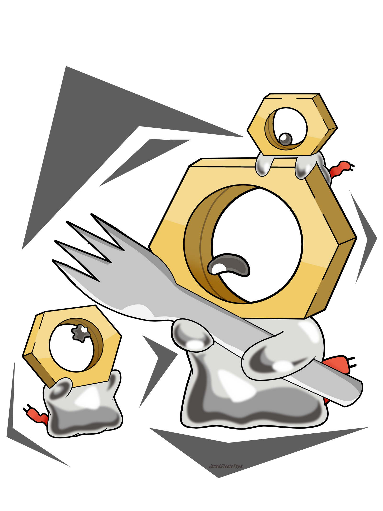 Pokemon let's go Meltan by JaredSteeleType on DeviantArt