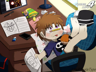 Redrawing: Riku in art block