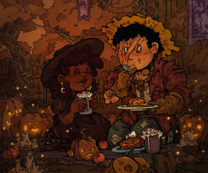 Halloween teaparty