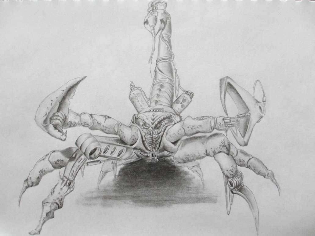 Cyborg Scorpian Graphite by phoolishone on DeviantArt