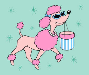 pink poodle design 2