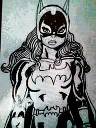 Batgirl Classic Comic Book Style