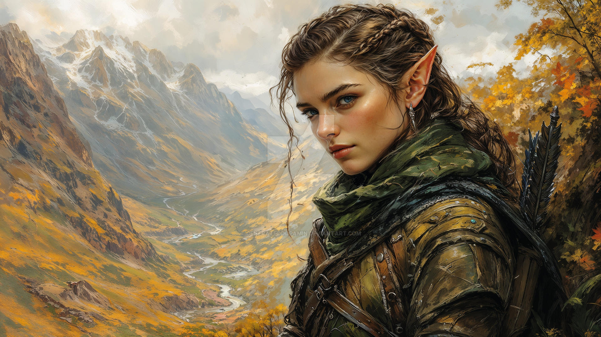 Buff Elf Portrait Elf Portrait Generated February 26 by GeneratedDopamin on DeviantArt