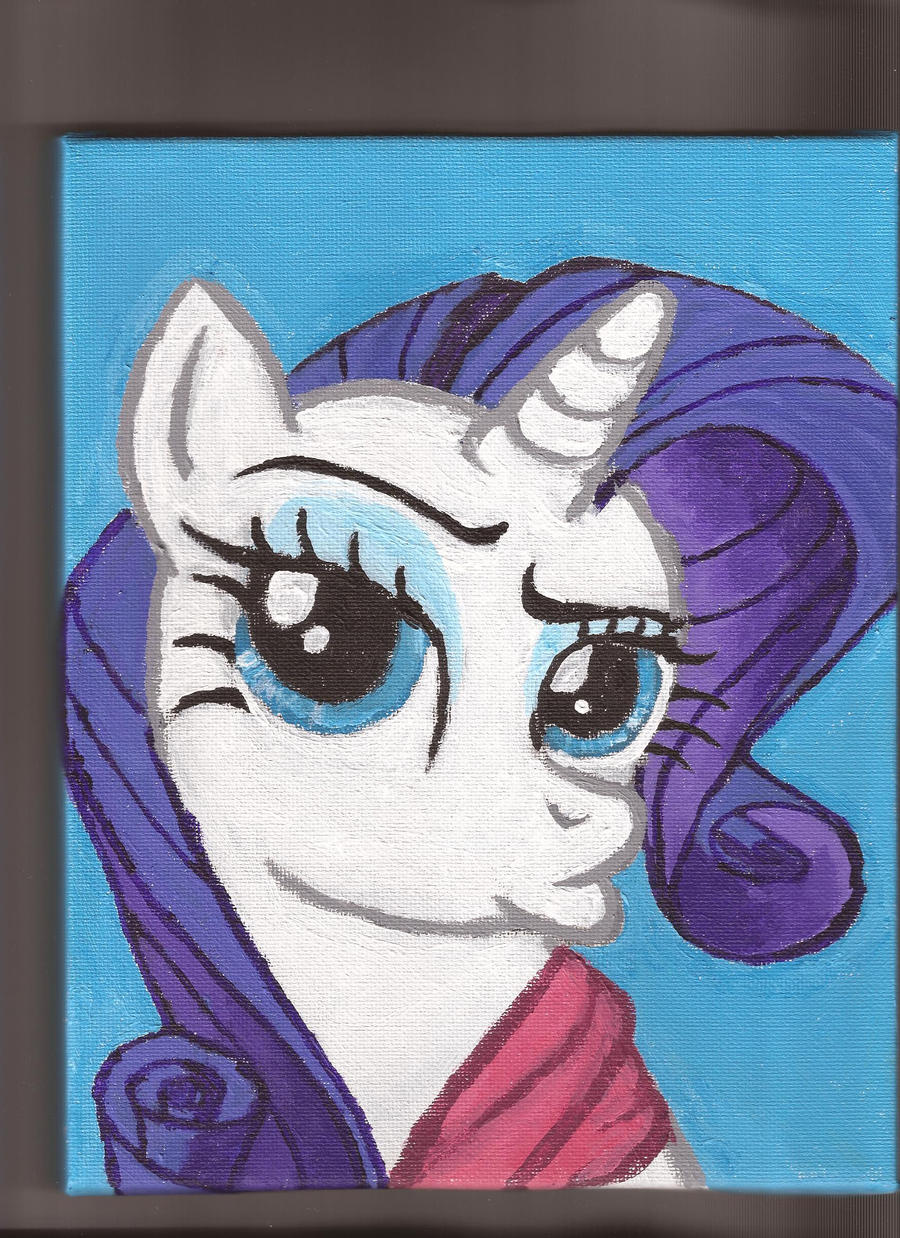 Rarity 6x10 inch acrylic on canvas portrait