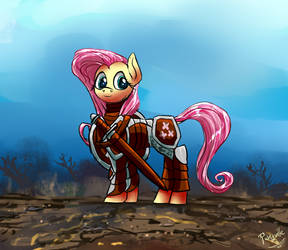 Fluttershy sword and shield