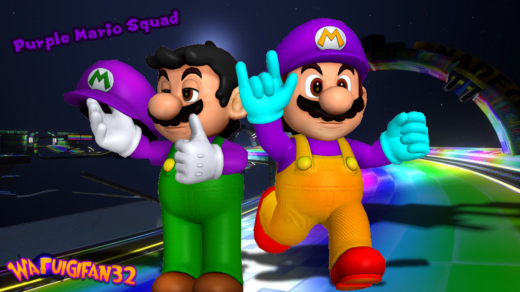 Purple Mario Squad (ft. Nintega Dario) by Waluigifan32 on DeviantArt