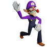 Mario Party Superstars Waluigi with a rose
