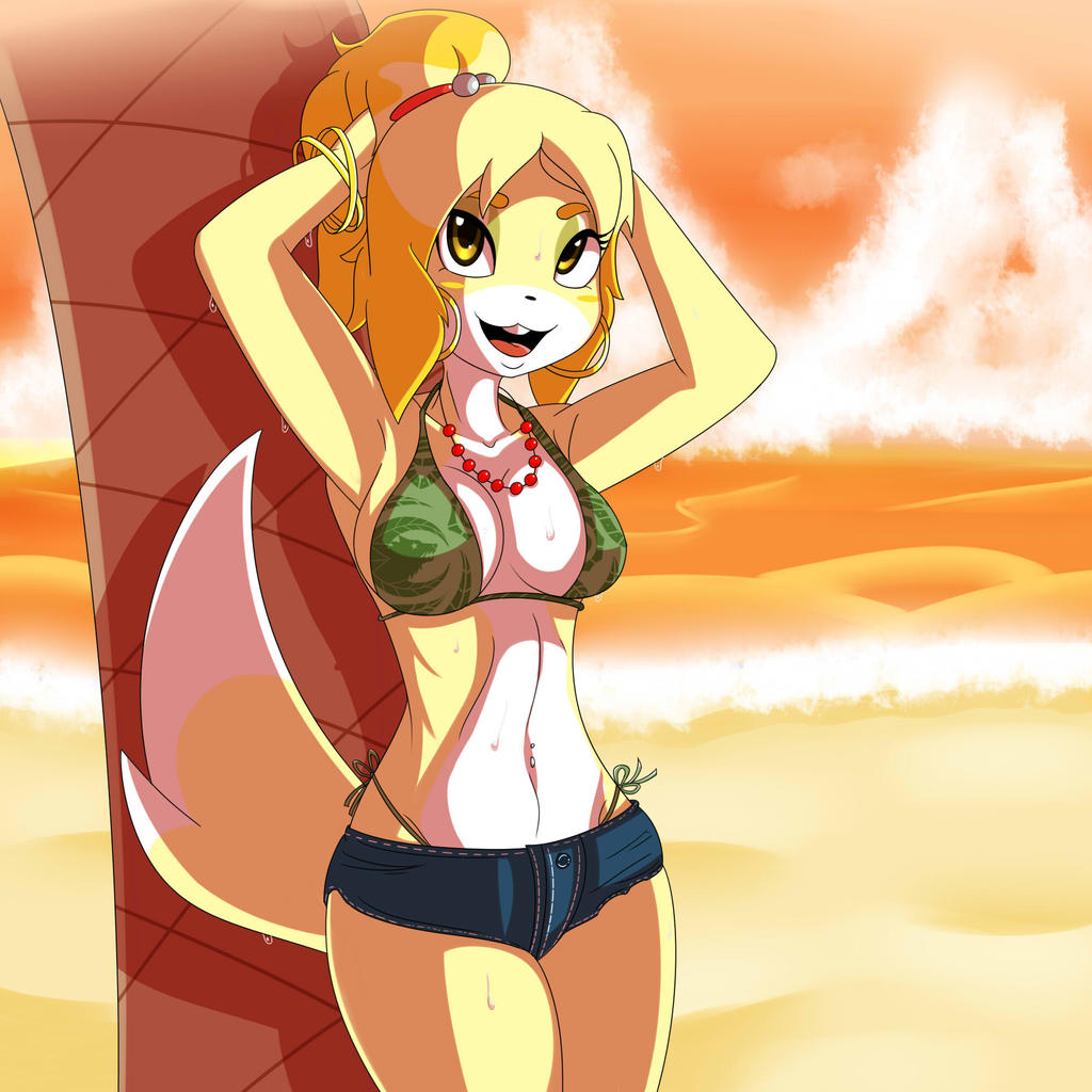 Isabelle On Vacation by Dalley-Le-Alpha on DeviantArt. source: img01.devian...