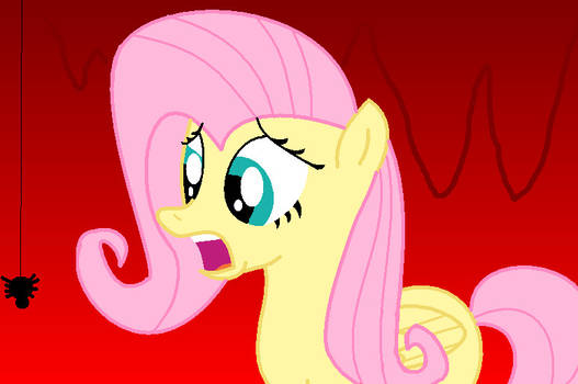 Fluttershy Scared by Spider