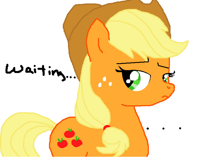 Applejack waiting