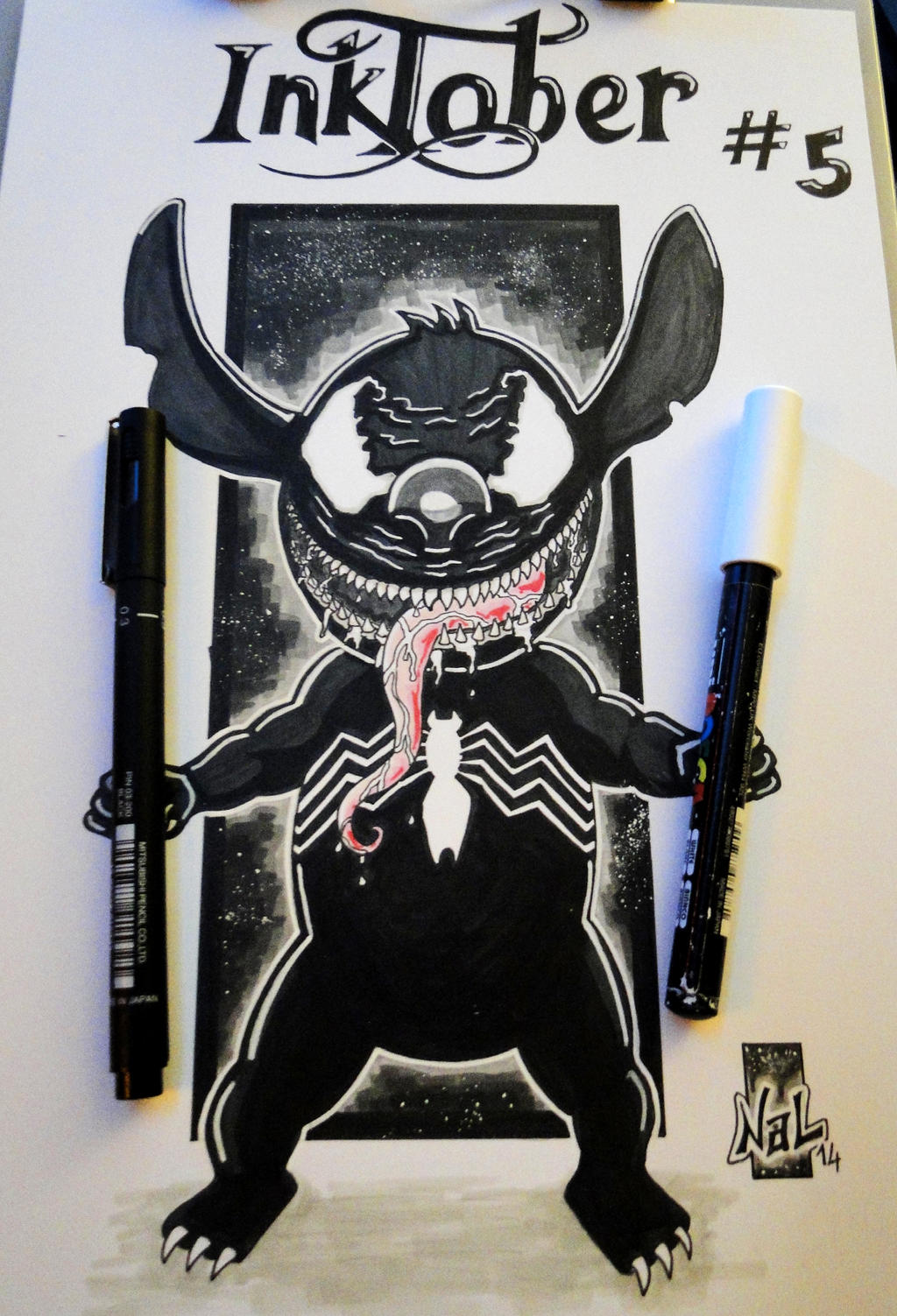 #inktober day 5: Stitch Venom