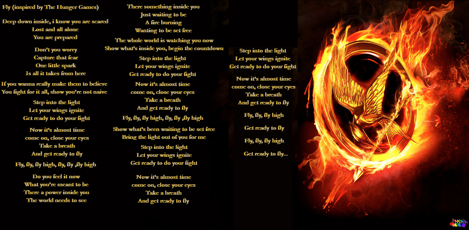 Fly (Lyrics inspired by The Hunger Games)