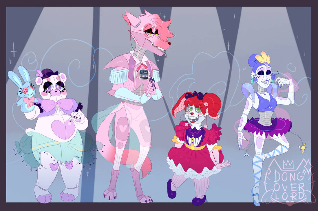 Sister Location Line Up by dongoverlord