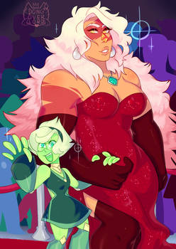 peri and jasper on the red carpet