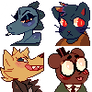 night in the woods pixel icons