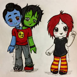 Chibi Ruby, Frank and Len